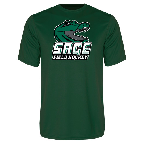  Dark Green Performance Tee - Field Hockey