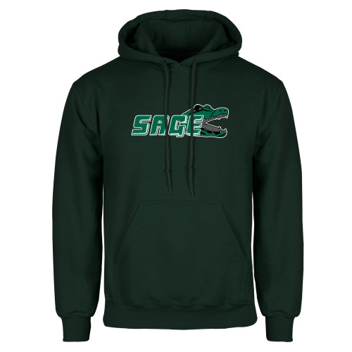  Dark Green Fleece Hood - Sage w/Gator Head
