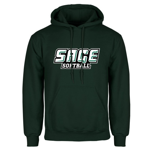  Dark Green Fleece Hood - Softball