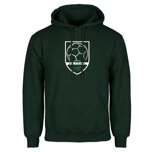  Dark Green Fleece Hood - Soccer Shield