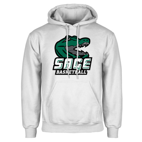  White Fleece Hoodie - Basketball