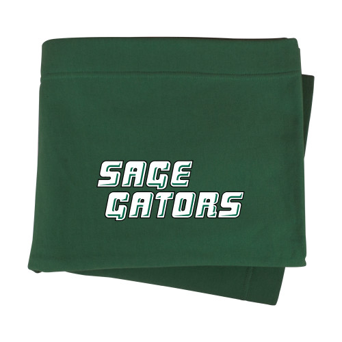  Dark Green Sweatshirt Blanket - Sage Gators Wordmark