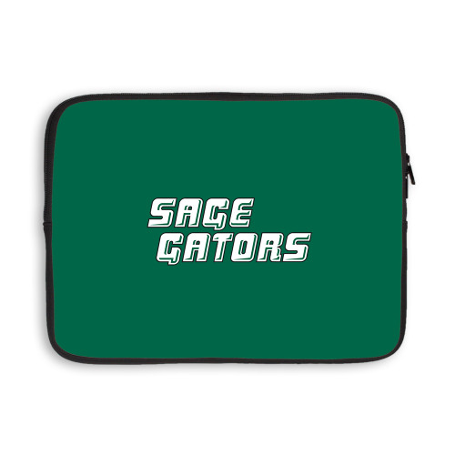  13 inch Neoprene Laptop Sleeve - Sage Gators Wordmark