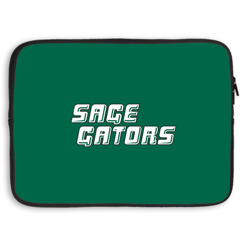  15 inch Neoprene Laptop Sleeve - Sage Gators Wordmark