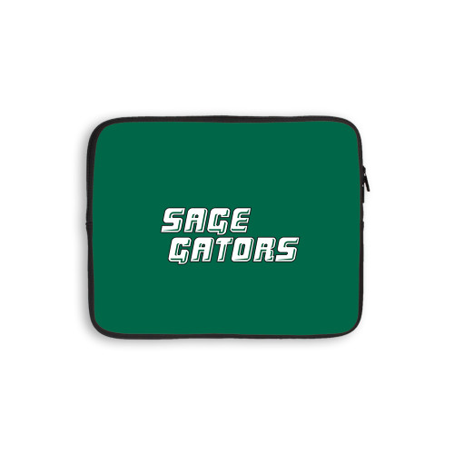  10 inch Neoprene iPad/Tablet Sleeve - Sage Gators Wordmark