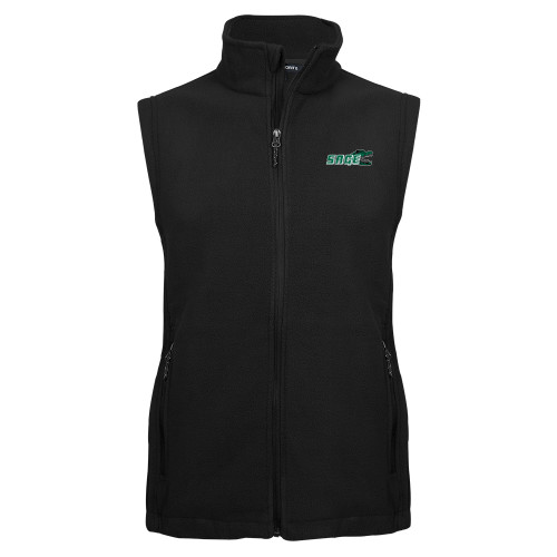  Black Fleece Full Zip Vest - Sage w/Gator Head