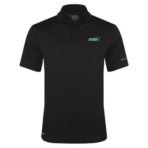  Columbia Black Omni Wick Drive Polo - Sage w/Gator Head
