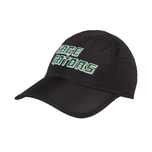  Black Performance Cap - Sage Gators Wordmark