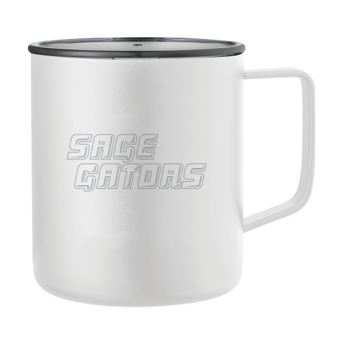  Rover Camp Vacuum Insulated White Mug 14oz - Sage Gators Wordmark  Engraved
