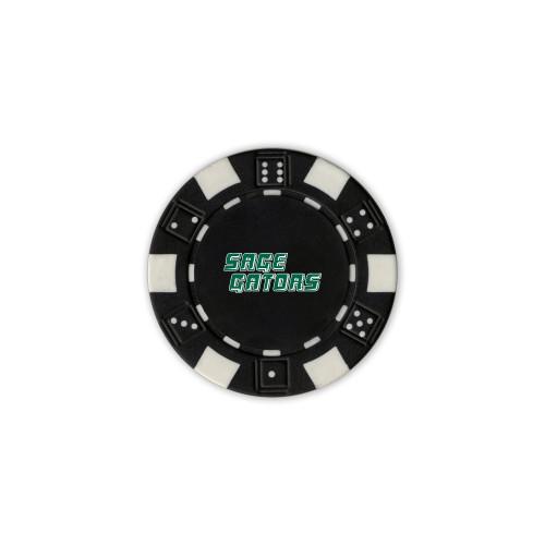  Black Game Chip - Sage Gators Wordmark