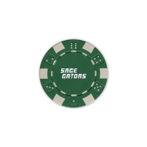  Green Game Chip - Sage Gators Wordmark