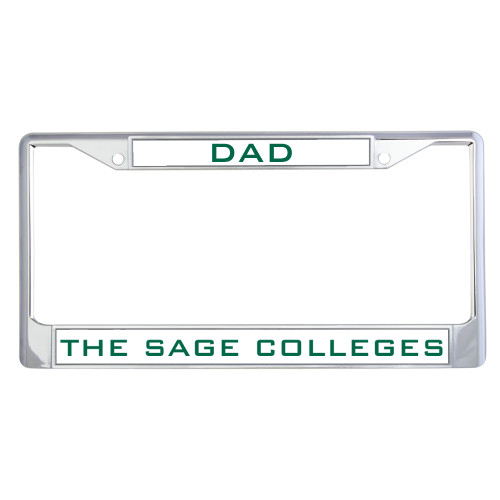  Dad Metal License Plate Frame in Chrome - Dad