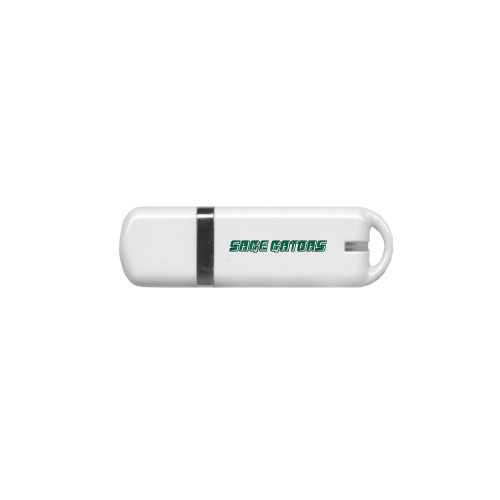  USB White Pen Drive 4G - Sage Gators Flat