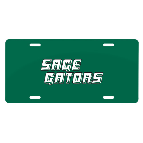 License Plate - Sage Gators Wordmark