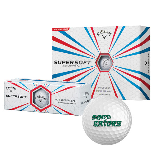  Callaway Supersoft Golf Balls 12/pkg - Sage Gators Wordmark