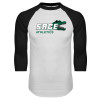 Thumbnail image for  White/Black Raglan Baseball T Shirt