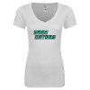 Thumbnail image for  Next Level Womens White Ideal V Tee