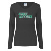 Thumbnail image for  Womens Dark Heather Long Sleeve V Neck Tee 