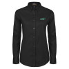 Thumbnail image for  Womens Black Twill Button Down Long Sleeve 