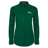 Thumbnail image for  Womens Dark Green Twill Button Down Long Sleeve 