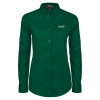 Thumbnail image for  Womens Dark Green Twill Button Down Long Sleeve 