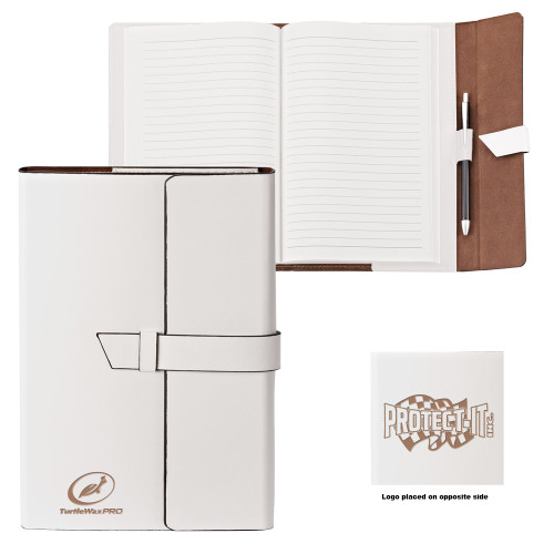 Fabrizio Junior White Portfolio w/Loop Closure - Turtle Wax Pro Engraved