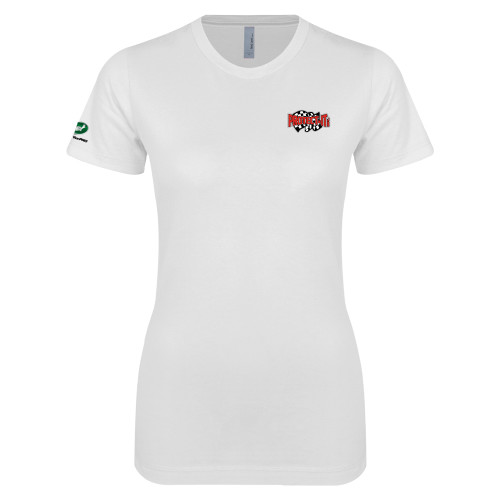  Next Level Womens White Boyfriend Tee - Protect It