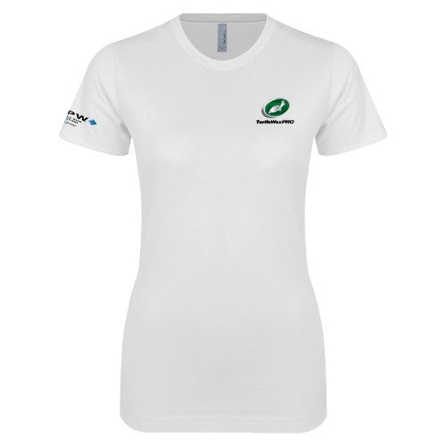  Next Level Womens White Boyfriend Tee - Turtle Wax Pro