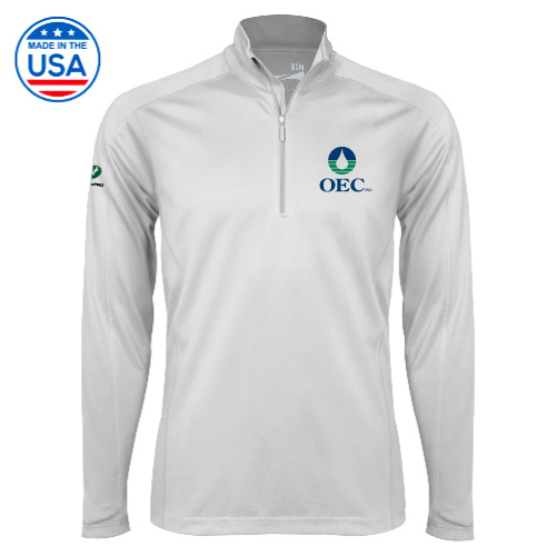  Syntrel White Interlock 1/4 Zip - OEC