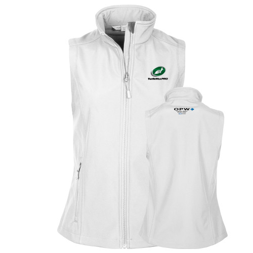  Womens White Core Softshell Vest - Turtle Wax Pro