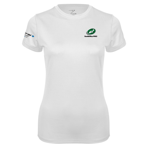  Womens White Performance Tee - Turtle Wax Pro