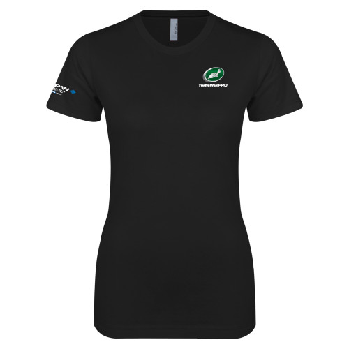  Next Level Womens Black Boyfriend Tee - Turtle Wax Pro