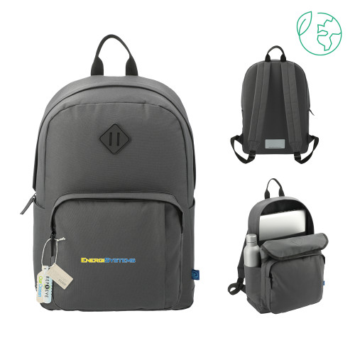  Repreve Ocean Charcoal Everyday Computer Backpack - EnergiSystems Wordmark