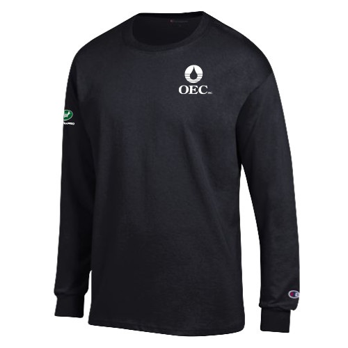  Champion Black Long Sleeve T Shirt - OEC