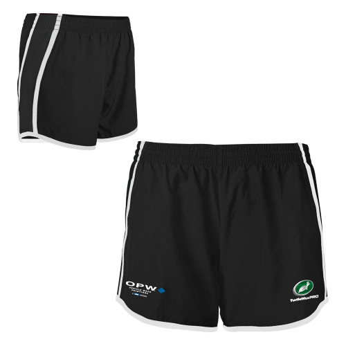  Womens Black/White Team Short - Turtle Wax Pro