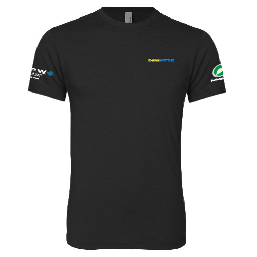  Next Level Black Triblend Tee - EnergiSystems Wordmark