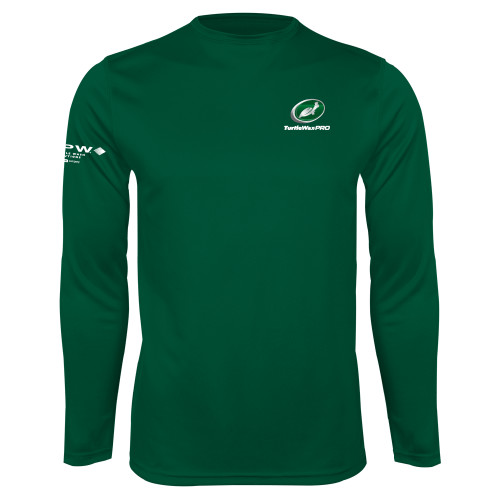  Dark Green Performance Long Sleeve Shirt - Turtle Wax Pro