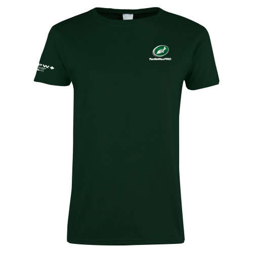  Womens Dark Green Short Sleeve Tee - Turtle Wax Pro