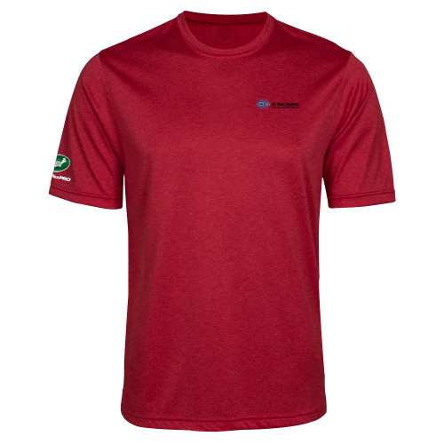  Red Heather Performance Contender Tee - Advance Car Wash Solutions