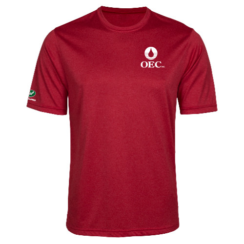  Red Heather Performance Contender Tee - OEC