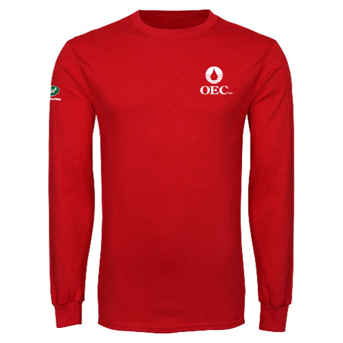  Red Long Sleeve T Shirt - OEC