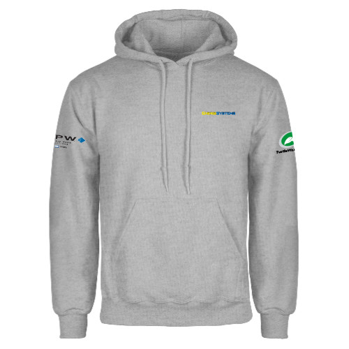  Grey Fleece Hoodie - EnergiSystems Wordmark