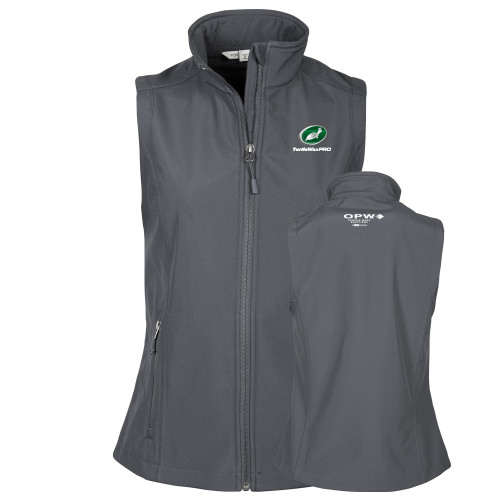  Womens Charcoal Core Softshell Vest - Turtle Wax Pro