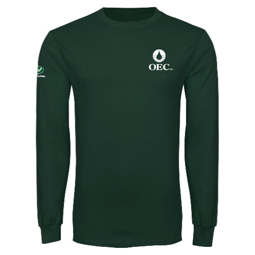  Dark Green Long Sleeve T Shirt - OEC