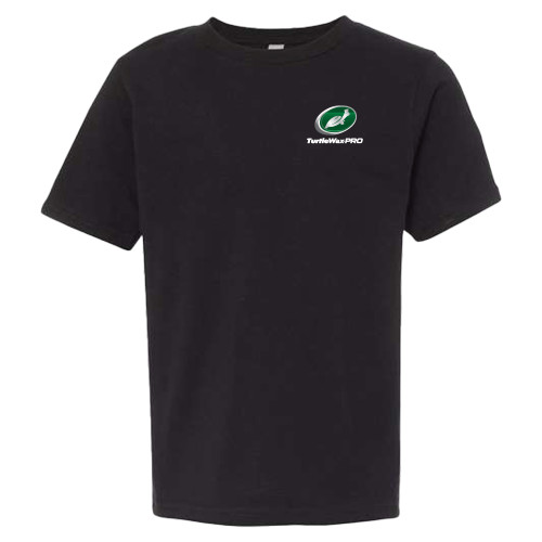  Next Level Youth Black Cotton Tee - Turtle Wax Pro