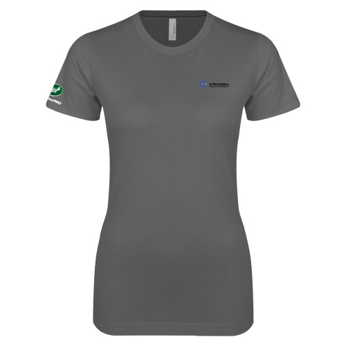  Next Level Womens Charcoal Boyfriend Tee - Advance Car Wash Solutions