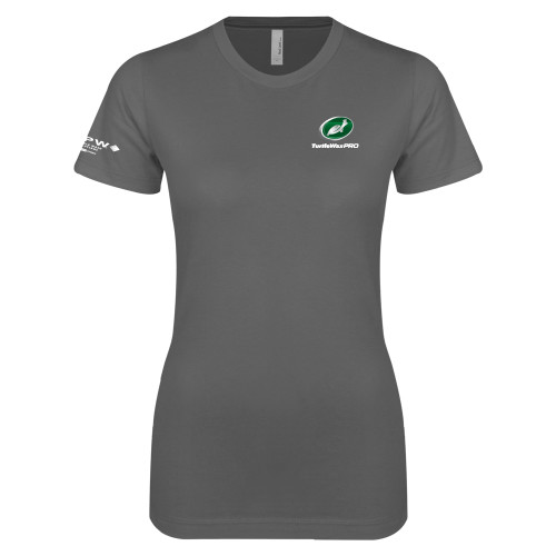  Next Level Womens Charcoal Boyfriend Tee - Turtle Wax Pro