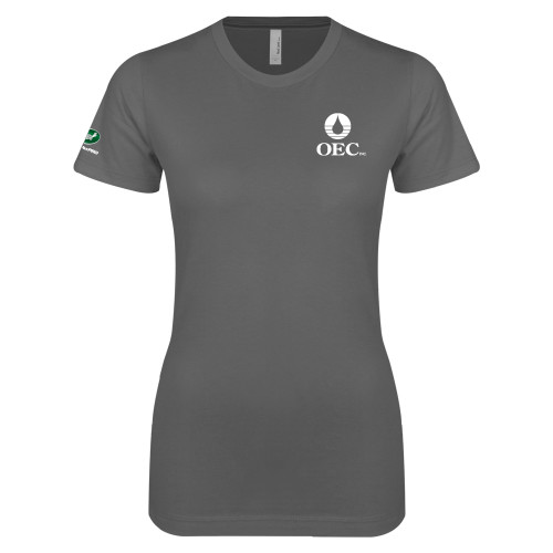  Next Level Womens Charcoal Boyfriend Tee - OEC