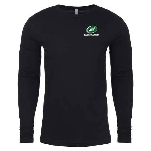  Next Level Black Cotton Long Sleeve Tee - Turtle Wax Pro