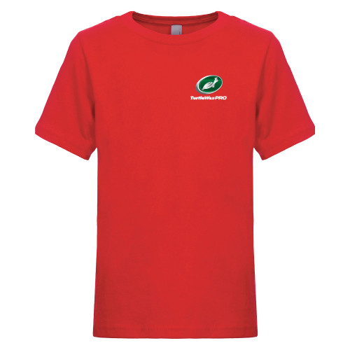  Next Level Youth Red Cotton Tee - Turtle Wax Pro